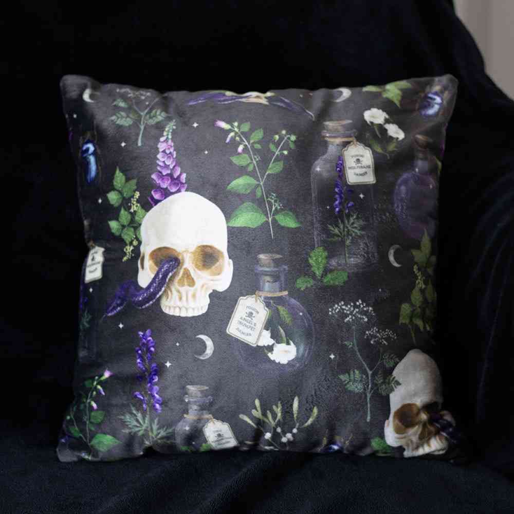 Something Different - 35cm Square Venom & Vines Print Kussen - Multicolours